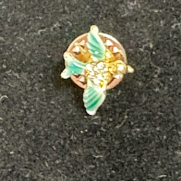 Vintage Bluebird of Happiness Tiny Tack Lapel Hat Pin - Picture 7 of 11
